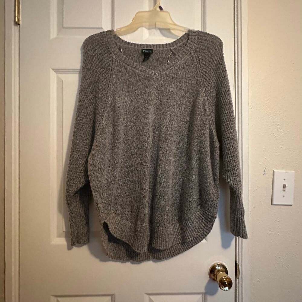 RUE21 Gray Baggy Slouch Sweater size 1X dolman long sleeve
